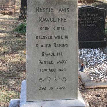 RAWCLIFFE Nessie Avis nee KUSEL -1953