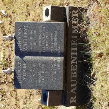 RAUBENHEIMER Johann Adam 1937-1976 :: RAUBENHEIMER Johan 1964-1996