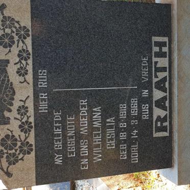 RAATH Wilhelmina Cesilia 1918-1968