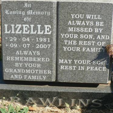 RAWLINS Lizelle 1981-2007