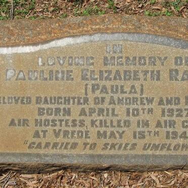 RAUCH Pauline Elizabeth 1927-1948