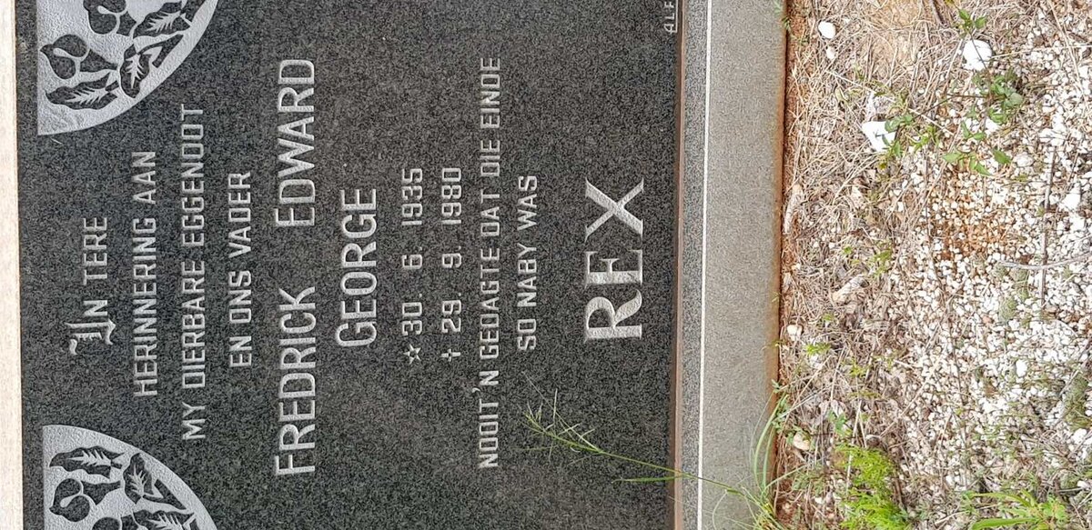 REX Fredrick Edward George 1935-1980