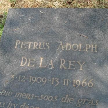 REY Petrus Adolph, de la 1909-1966