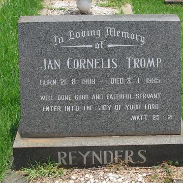 REYNDERS Jan Cornelis Tromp 1908-1985