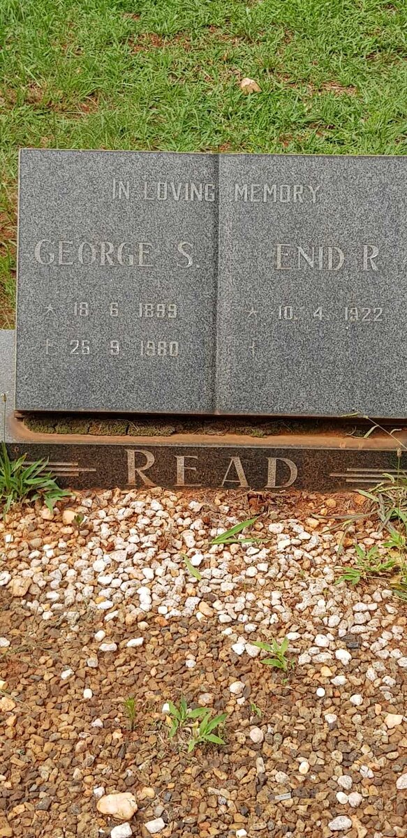 READ George S. 1899-1980 &amp; Enid R. 1922-