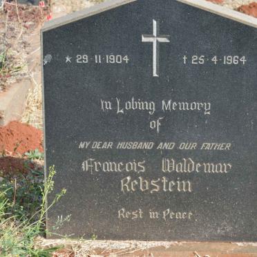 REBSTEIN Francois Waldemar 1904-1964