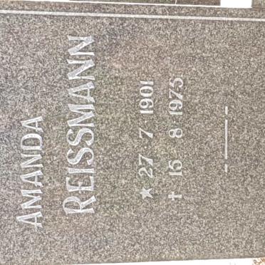 REISSMANN Amanda 1901-1975