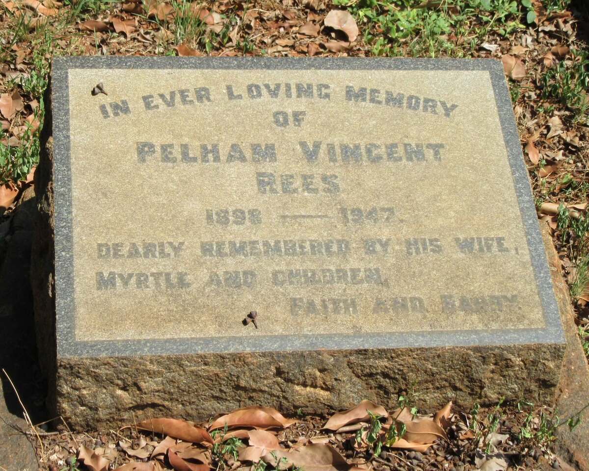 REES Pelham Vincent 1898-1947