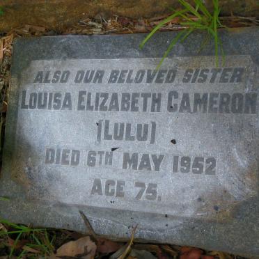 REITZ Chrissie Hilda -1945 :: CAMERON Louisa Elizabeth -1952