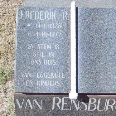 RENSBURG Frederick R., van 1928-1977