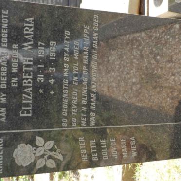 RENSBURG Elizabeth Maria, van 1917-1969