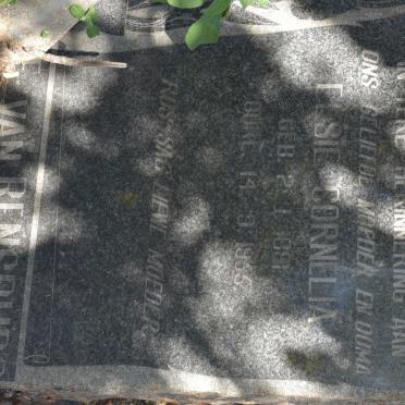 RENSBURG Elsie Cornelia, Janse van 1891-1955