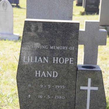 RHYN Regina, van 1905-1990 :: HAND Lilian Hope 1935-1980