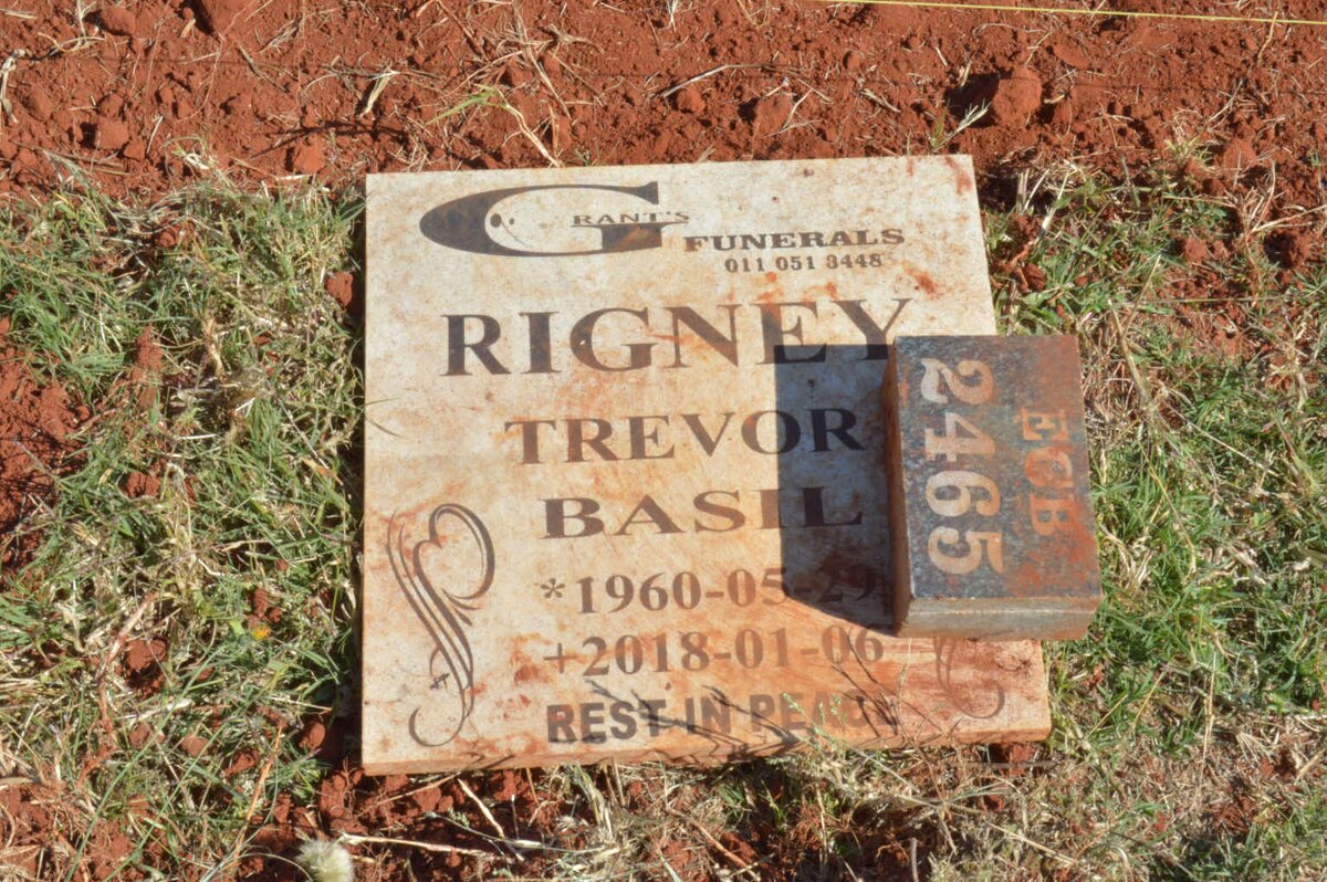 RIGNEY Trevor Basil 1960-2018