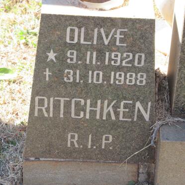 RITCHKEN Olive 1920-1988