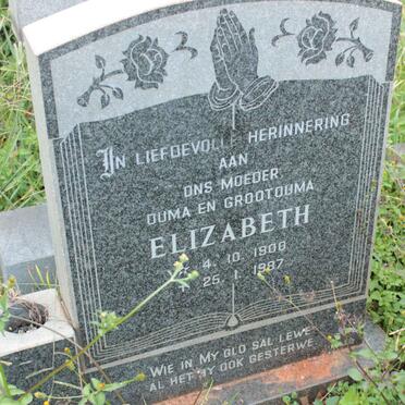 RISSEEUW Elizabeth 1900-1987