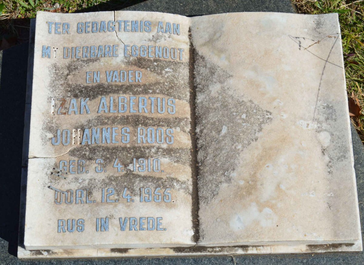 ROOS Izak Albertus Johannes 1910-1955
