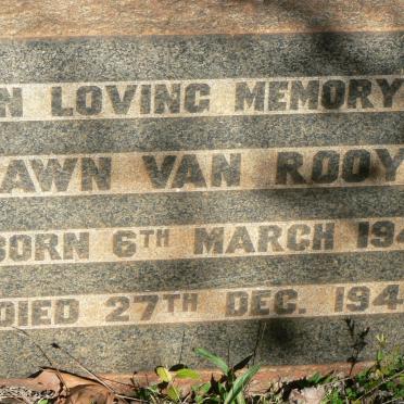 ROOYEN Dawn, van 1946-1946