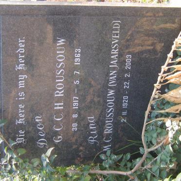 ROUSSOUW G.C.C.H. 1917-1963 &amp; M.C. VAN JAARSVELD 1920-2003