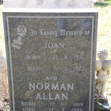 ROSTRON Norman Allan, TALMAGE 1919-1996 &amp; Joan 1921-1982
