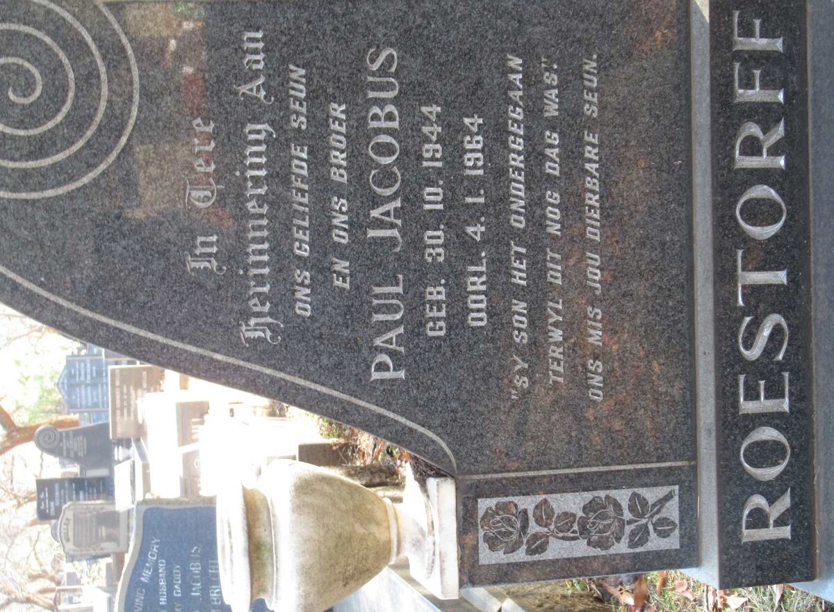 ROESTORFF Paul Jacobus 1944-1964