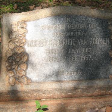 ROOYEN Hester Gertrude, van 1882-1957