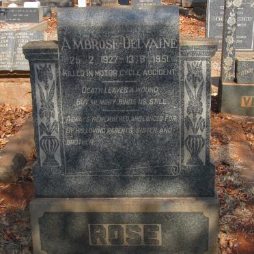 ROSE Ambrose Delvaine 1927-1951