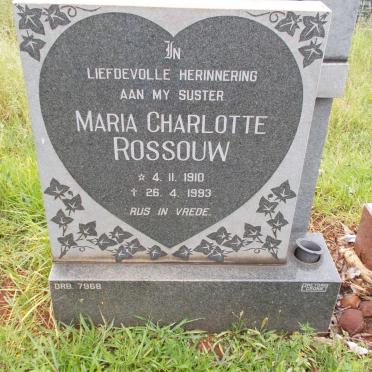 ROSSOUW Maria Charlotte 1910-1993