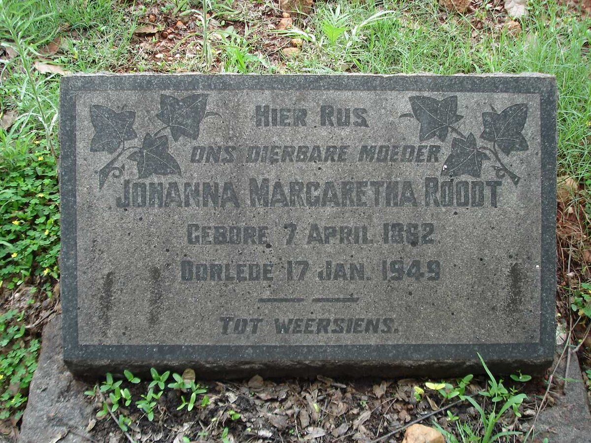 ROODT Johanna Margaretha 1862-1949
