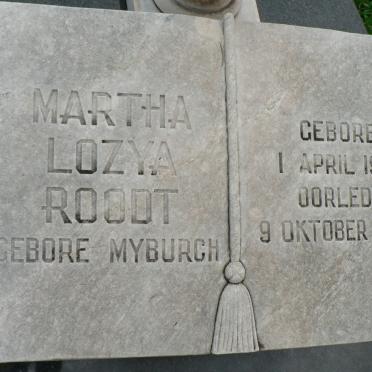 ROODT Martha Lozya nee MYBURGH 1901-1977