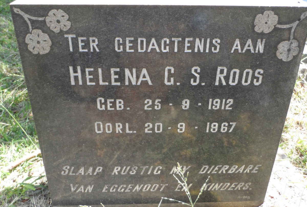 ROOS Helena G.S. 1912-1967