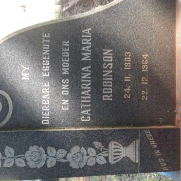 ROBINSON Catharina Maria 1903-1964