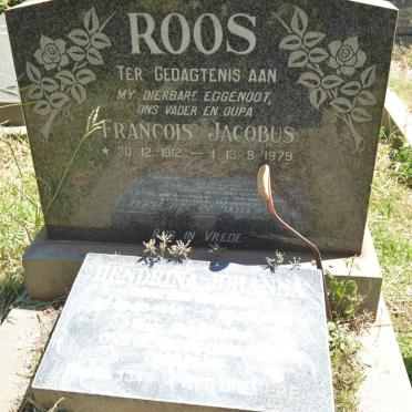 ROOS Francois Jacobus 1912-1979 &amp; Hendrina Johanna GERBER 1914-1998