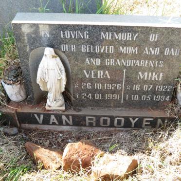 ROOYEN Mike, van 1922-1994 &amp; Vera 1926-1991