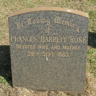 ROSE Frances Barrett -1963