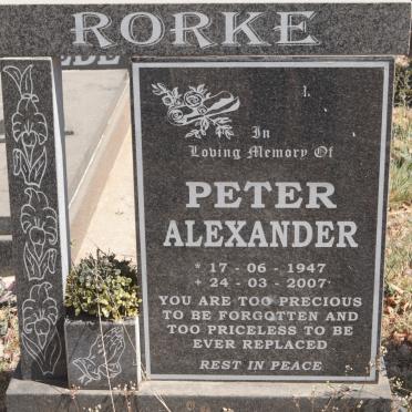 RORKE Peter Alexander 1947-2007