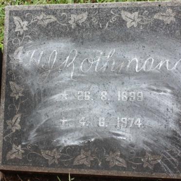 ROTHMANN H.J. 1899-1974