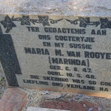 ROOYEN Maria M., van 1947-1948