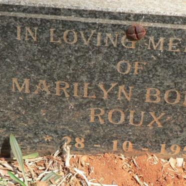 ROUX Marilyn Bonita 1954-?