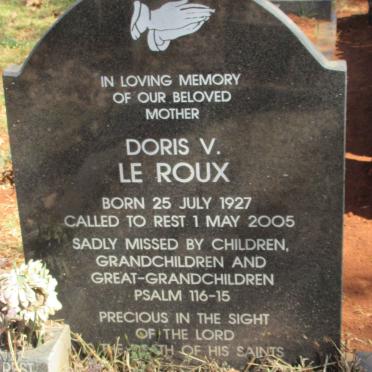 ROUX Doris V., le 1927-2005