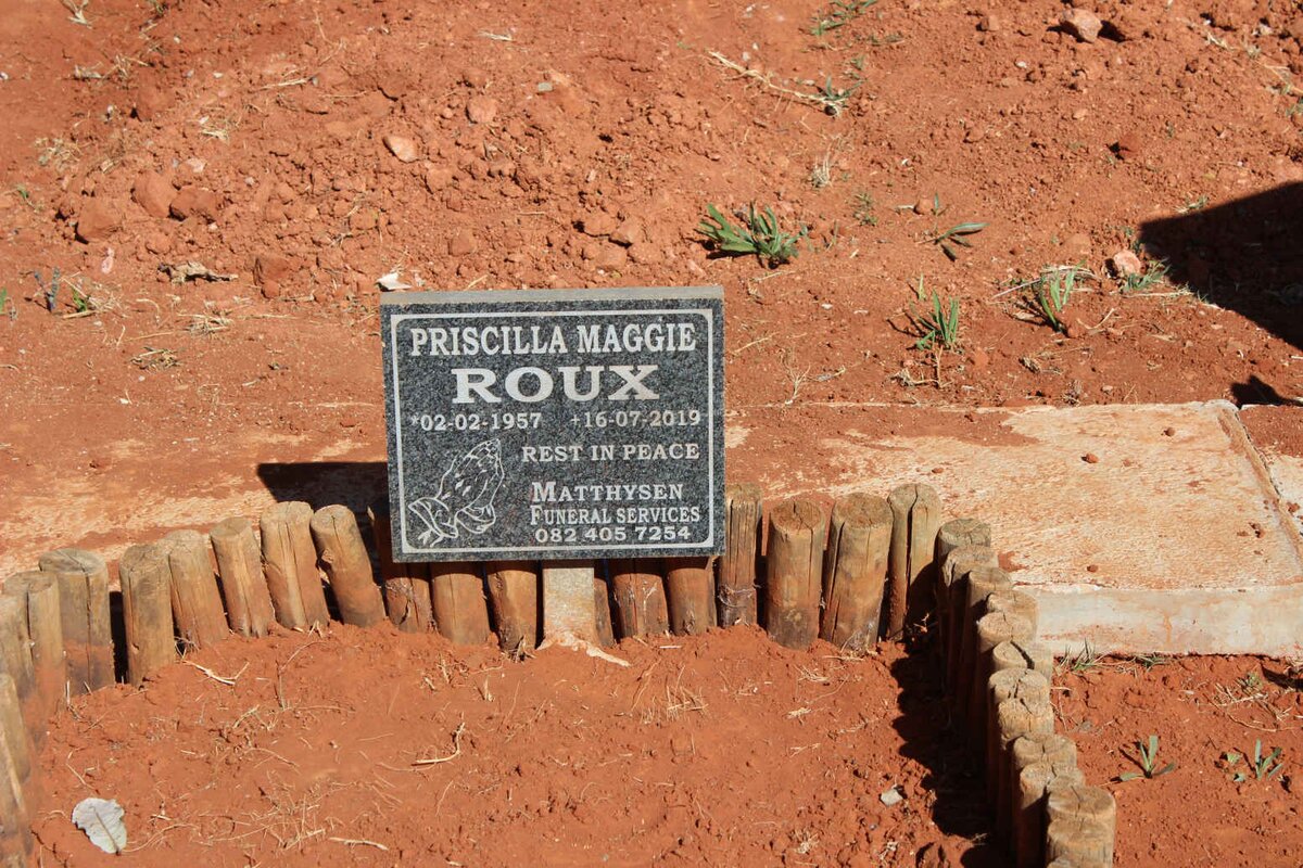 ROUX Priscilla Maggie 1957-2019