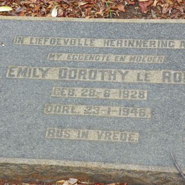 ROUX Emily Dorothy, le 1928-1946