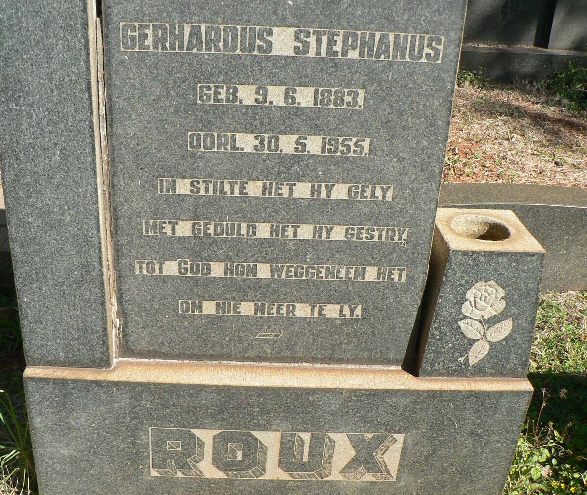 ROUX Gerhardus Stephanus 1883-1955
