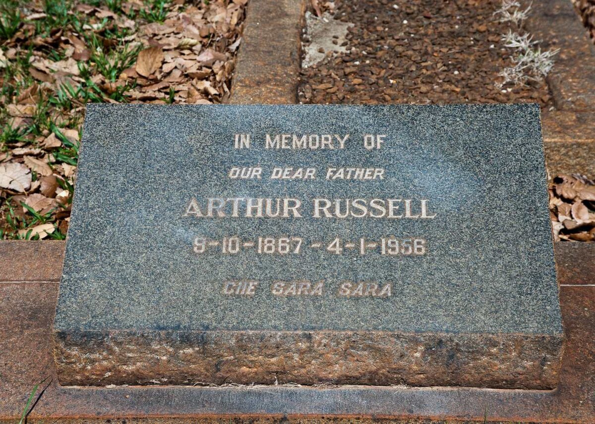 RUSSELL Arthur 1867-1956 &amp; Agnes Stewart 1877-1956 :: RUSSELL Aidan Stewart 1916-1941
