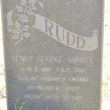 RUDD Henry George Samuel 1909-1968