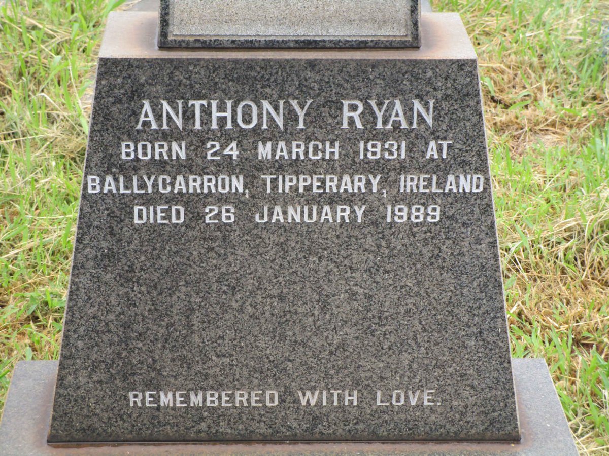 RYAN Anthony 1931-1989