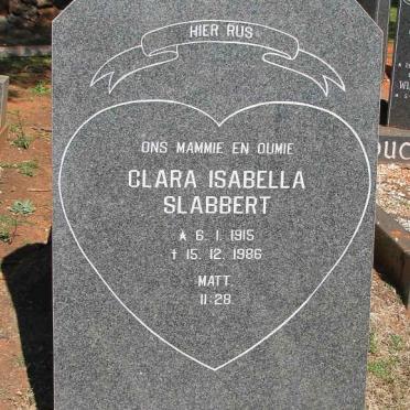 SLABBERT Clara Isabella 1915-1986