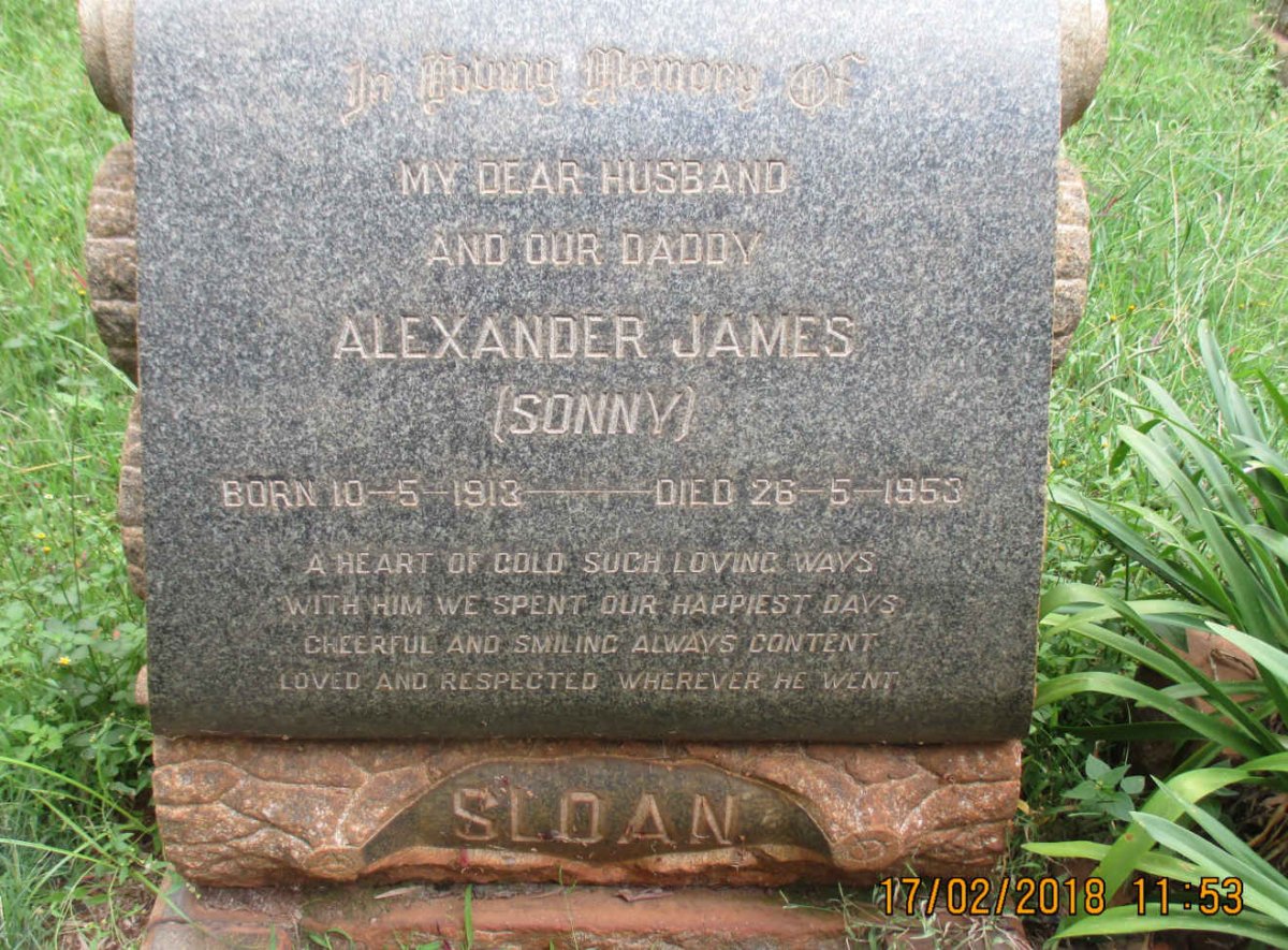 SLOAN Alexander James 1913-1953