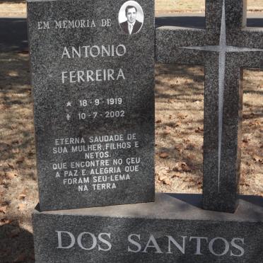 SANTOS Antonio Ferreira, dos 1919-2002