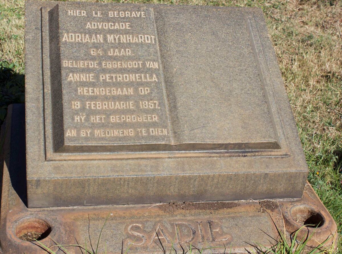 SADIE Adriaan Mynhardt -1957
